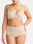 Nancy Ganz Revive Lace Waist Brief Warm, Taupe product photo View 03 S