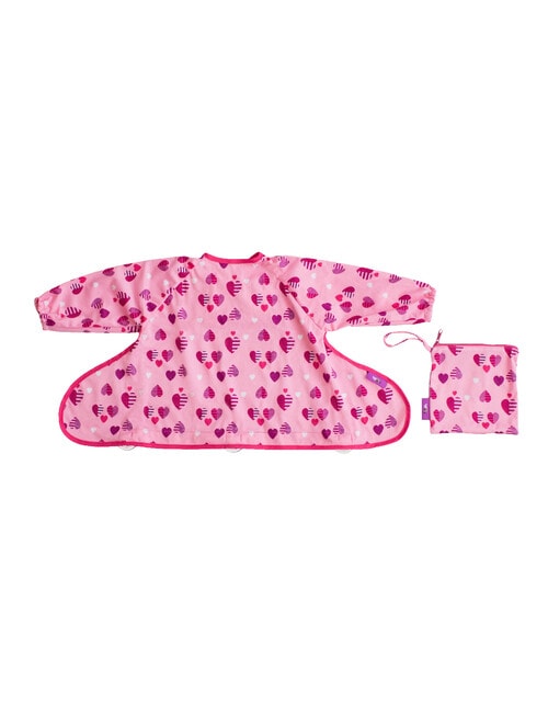 Tidy Tot Cover & Catch Bib, Pink Heart product photo View 04 L