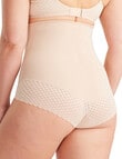 Nancy Ganz Revive Lace High Waist Brief, Taupe product photo View 02 S