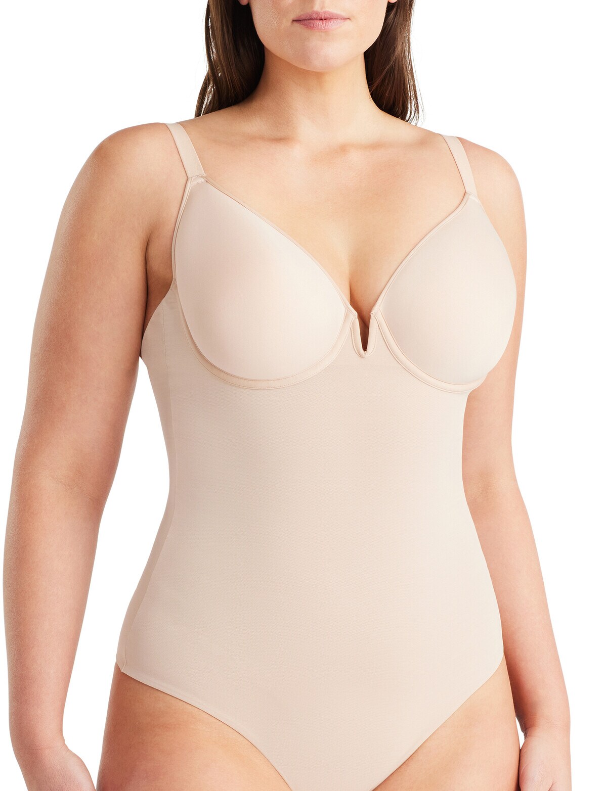 Nancy Ganz Sheer Infinity Bodysuit, Warm Taupe Shapewear