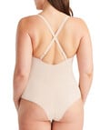 Nancy Ganz Sheer Infinity Bodysuit, Warm Taupe product photo View 03 S