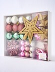Home Of Christmas Luxe Complete Ornament, Set of 50, Gold & Pink product photo View 02 S