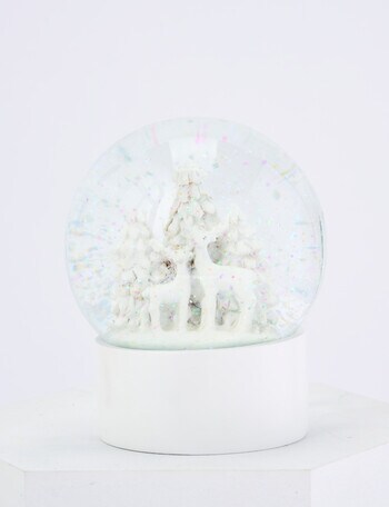Home Of Christmas Reindeer Snow Globe product photo