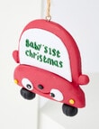 Home Of Christmas Baby's First Christmas Clay Car, Red product photo View 02 S