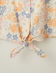 Switch Tie Front Shirt Floral, Cream product photo View 04 S