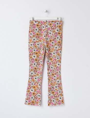 Switch Flowers Flare Terry Legging, Blush product photo