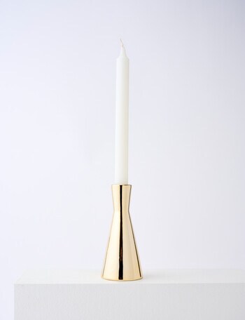 Home Of Christmas Luxe Candlestick Holder, Gold, Large product photo