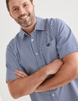 Line 7 Kalani Short Sleeve Shirt, Navy product photo
