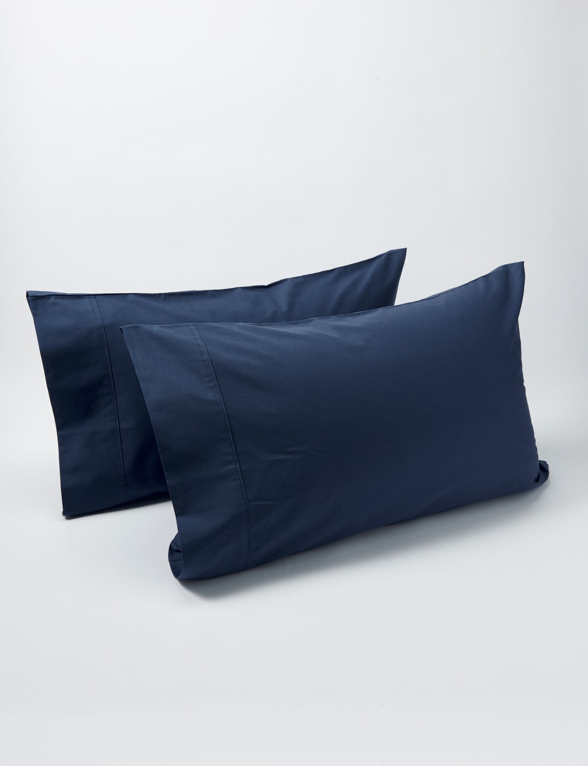 Haven 225TC Cotton Rich Standard Pillowcase Pair, Navy Bed Sheets
