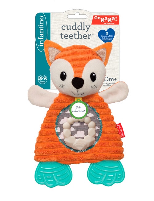Infantino Go Gaga Cuddly Teether Fox product photo
