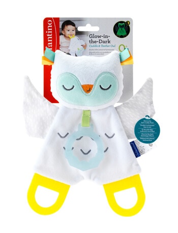 Infantino Glow in the Dark Cuddly Teether Owl product photo