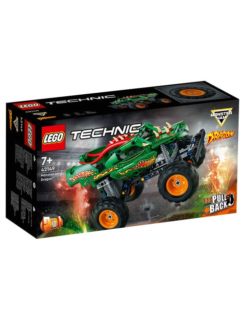 LEGO Technic Monster Jam Dragon Pull Back Truck, 42149 product photo View 02 L