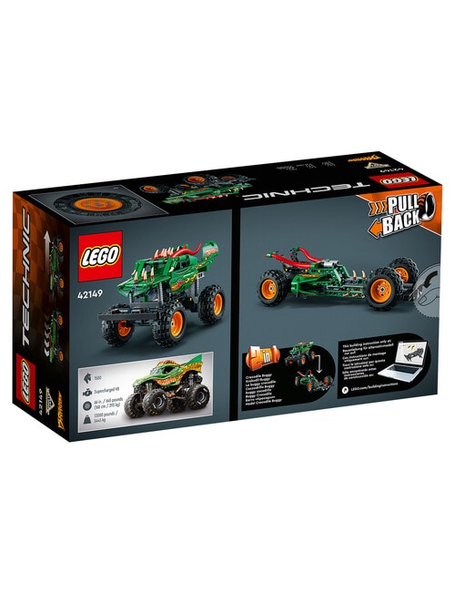 LEGO Technic Monster Jam Dragon Pull Back Truck, 42149 product photo View 10 L
