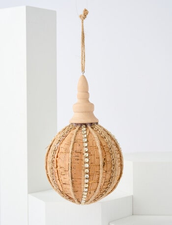 Home Of Christmas Oversized Cork Bauble product photo