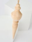 Home Of Christmas Natural Wood Finial, 17cm product photo View 02 S