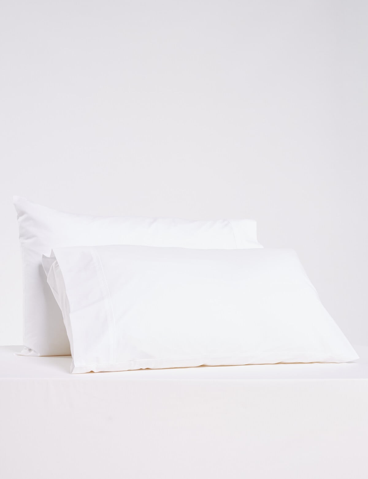 Haven 225TC Cotton Rich Standard Pillowcase Pair, White Bed Sheets