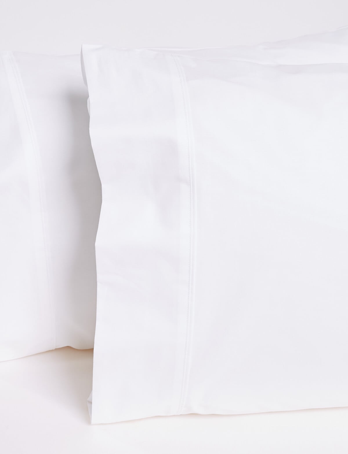 Haven 225TC Cotton Rich Standard Pillowcase Pair, White Bed Sheets