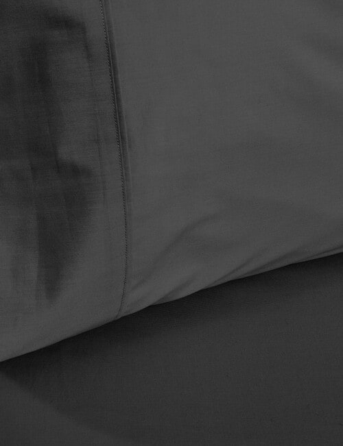 Haven 22TC Cotton Rich King Pillowcase, Charcoal product photo View 02 L