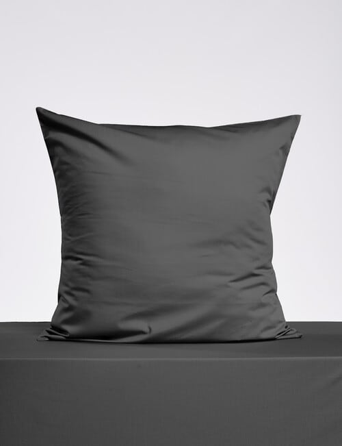 Haven 225TC Cotton Rich Euro Pillowcase, Charcoal product photo