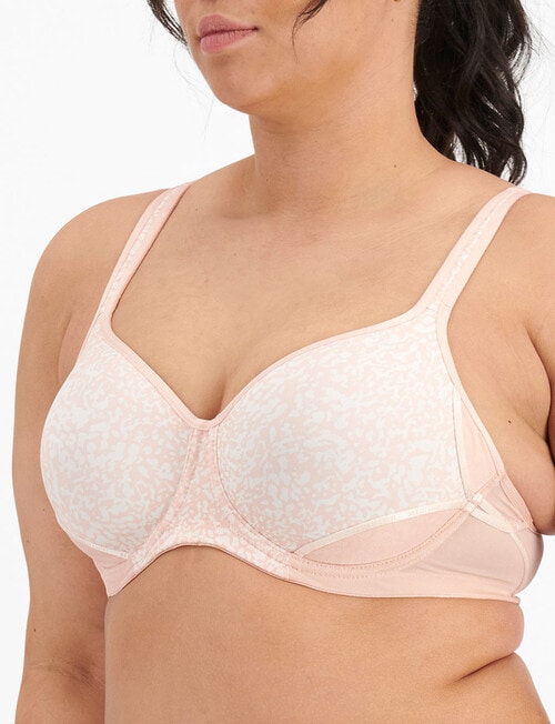Berlei Active Electrify Contour Bra, Pink & Cream, A-DD product photo View 02 L