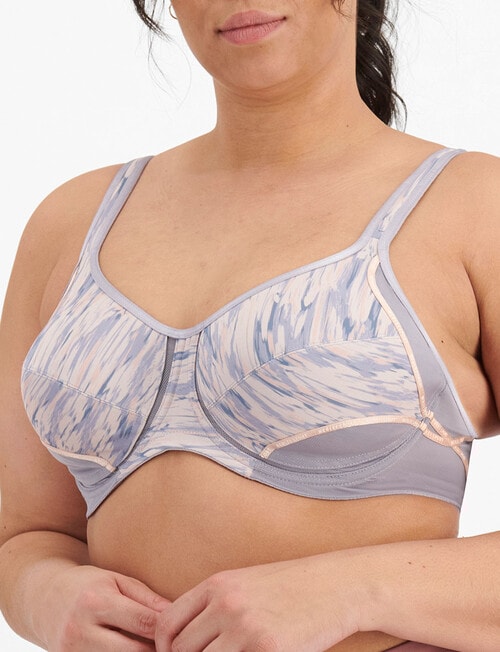 Berlei Active Electrify Underwire Bra, Seismic & Cloud, A-F product photo View 02 L