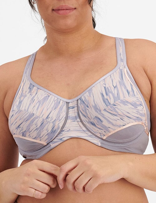 Berlei Active Electrify Underwire Bra, Seismic & Cloud, A-F product photo View 05 L