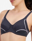 Berlei Active Electy Underwire Bra, 2-Pack, Snow Blossom & Charcoal, A-E product photo View 12 S