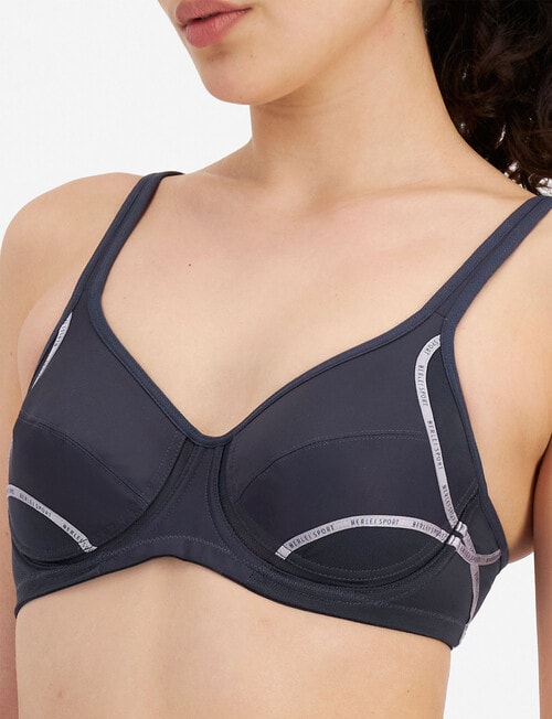 Berlei Active Electy Underwire Bra, 2-Pack, Snow Blossom & Charcoal, A-E product photo View 12 L