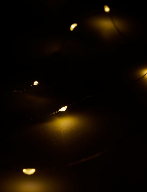 Christmas Shop Micro String Lights, AA Battery, Warm White product photo View 03 L