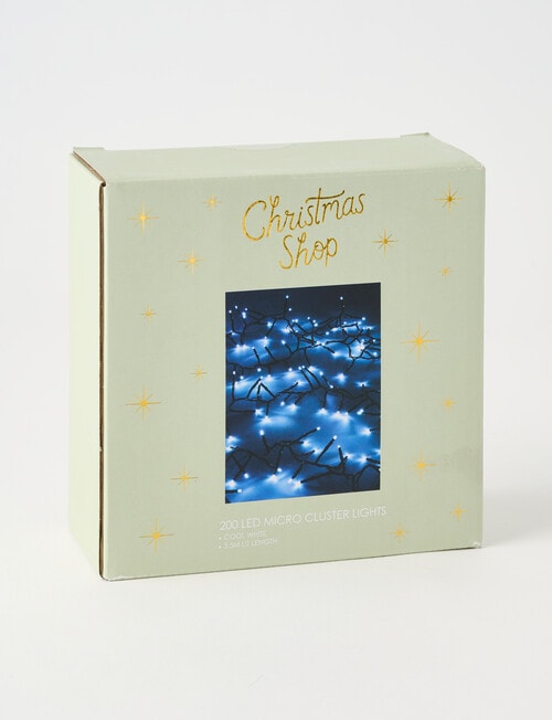 Christmas Shop 200 LED Micro Cluster Lights, Cool White product photo View 02 L