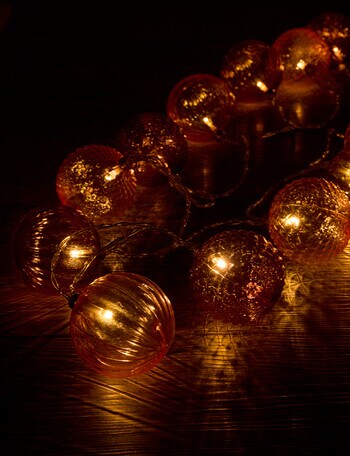 Home Of Christmas LED Bauble String Lights, Warm White product photo