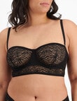 Berlei Because Lace Strapless Bra, Black, A-DD product photo View 02 S