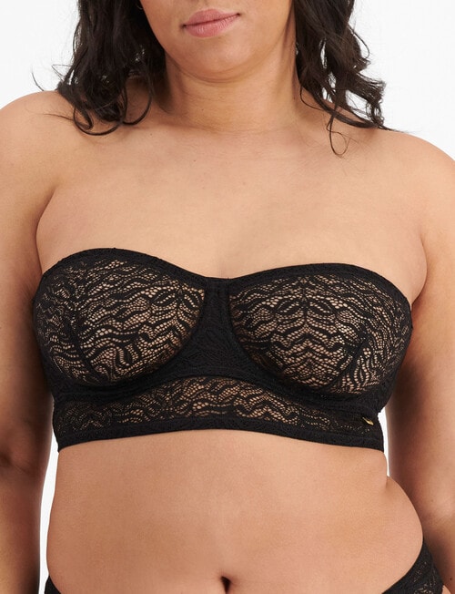 Berlei Because Lace Strapless Bra, Black, A-DD product photo View 05 L