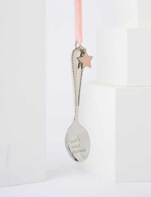Home Of Christmas Baby's First Christmas Spoon, Pink product photo