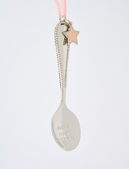 Home Of Christmas Baby's First Christmas Spoon, Pink product photo View 02 L