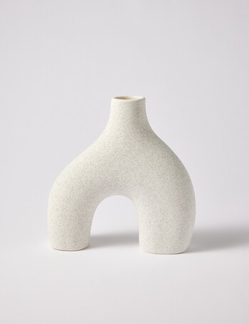M&Co Catalina Vase, White product photo