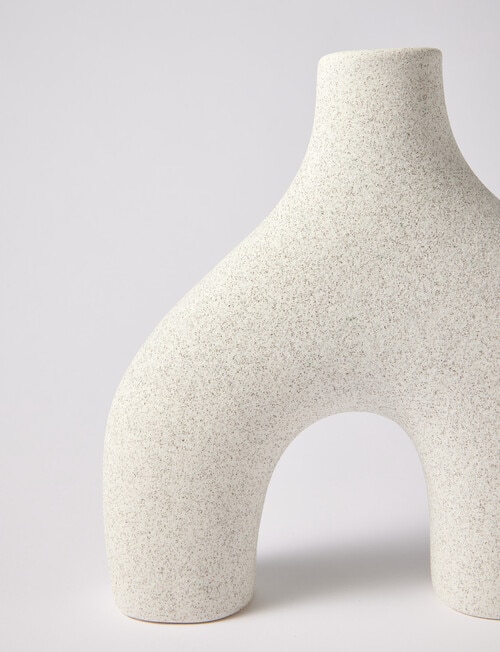M&Co Catalina Vase, White product photo View 02 L