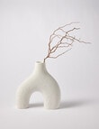 M&Co Catalina Vase, White product photo View 03 S