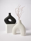 M&Co Catalina Vase, White product photo View 05 S