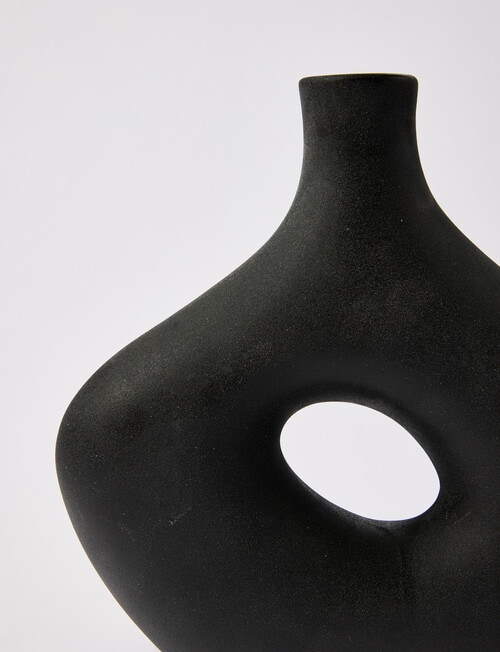 M&Co Catalina Vase, Black product photo View 02 L