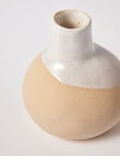 M&Co Catalina Vase, Small, Sand product photo View 02 S