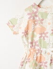 Teeny Weeny Flower Party Tennis Dress, Cream product photo View 04 S