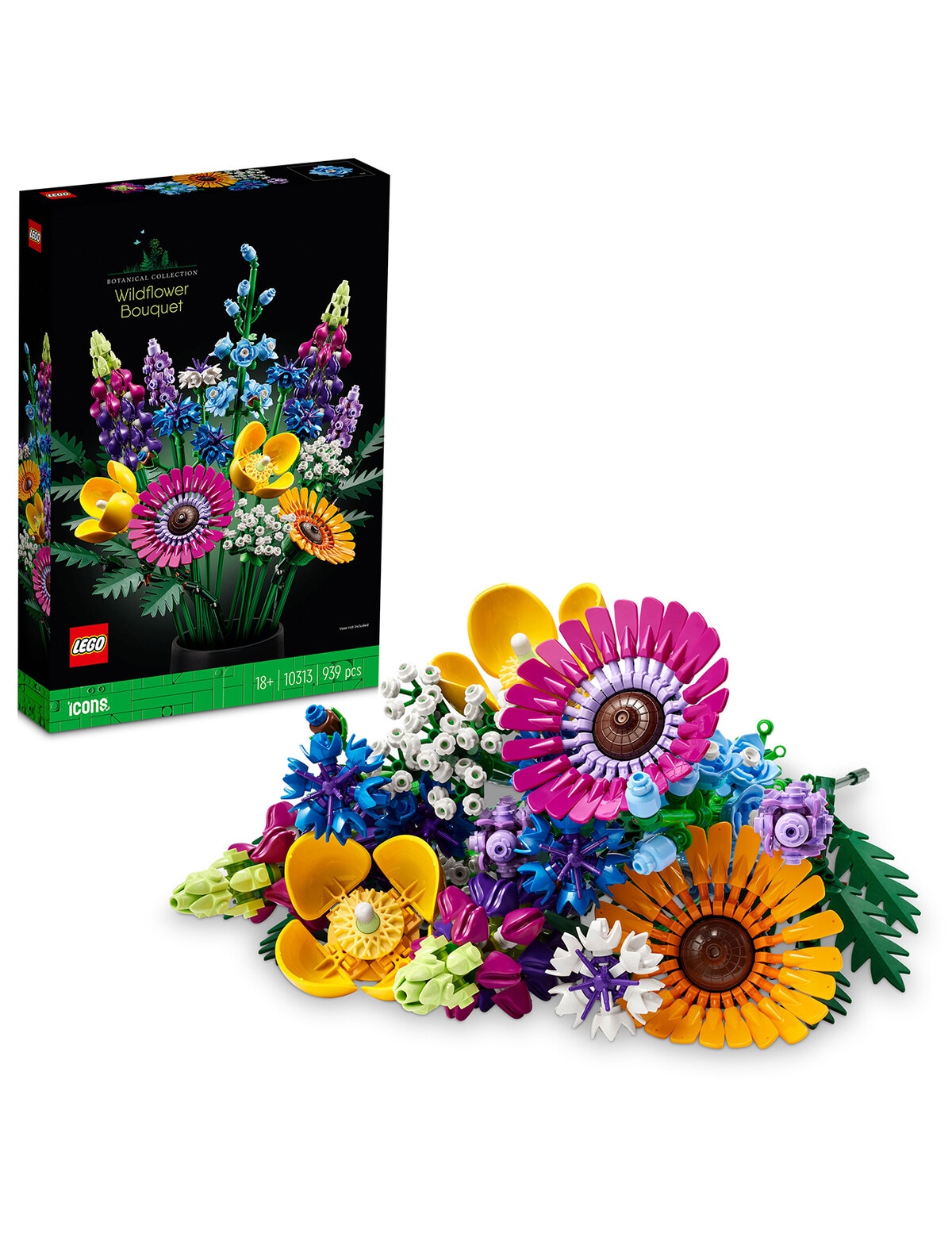 Lego Icons Wildflower Bouquet, 10313 - Lego & Construction