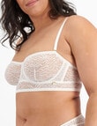 Berlei Because Lace Strapless Bra, White, A-DD product photo View 02 S