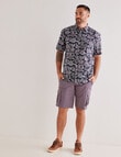 Logan Grouse Short Sleeve Shirt, Black product photo View 03 S
