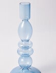 M&Co Glass Candlestick Holder, Sea product photo View 02 S