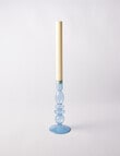 M&Co Glass Candlestick Holder, Sea product photo View 03 S