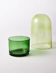 M&Co Two-Piece Glass Vessel, Olive product photo View 02 S