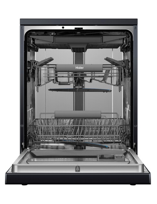 Haier Freestanding Dishwasher with Steam, Black, HDW15F3B1 product photo View 04 L