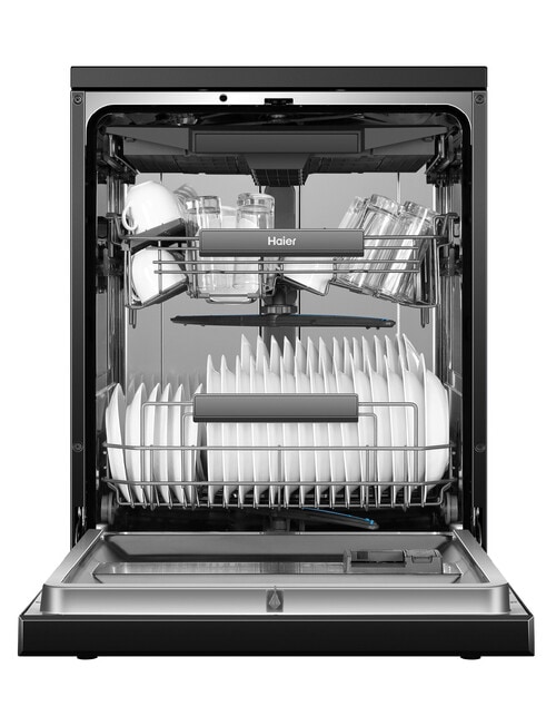 Haier Freestanding Dishwasher with Steam, Black, HDW15F3B1 product photo View 05 L